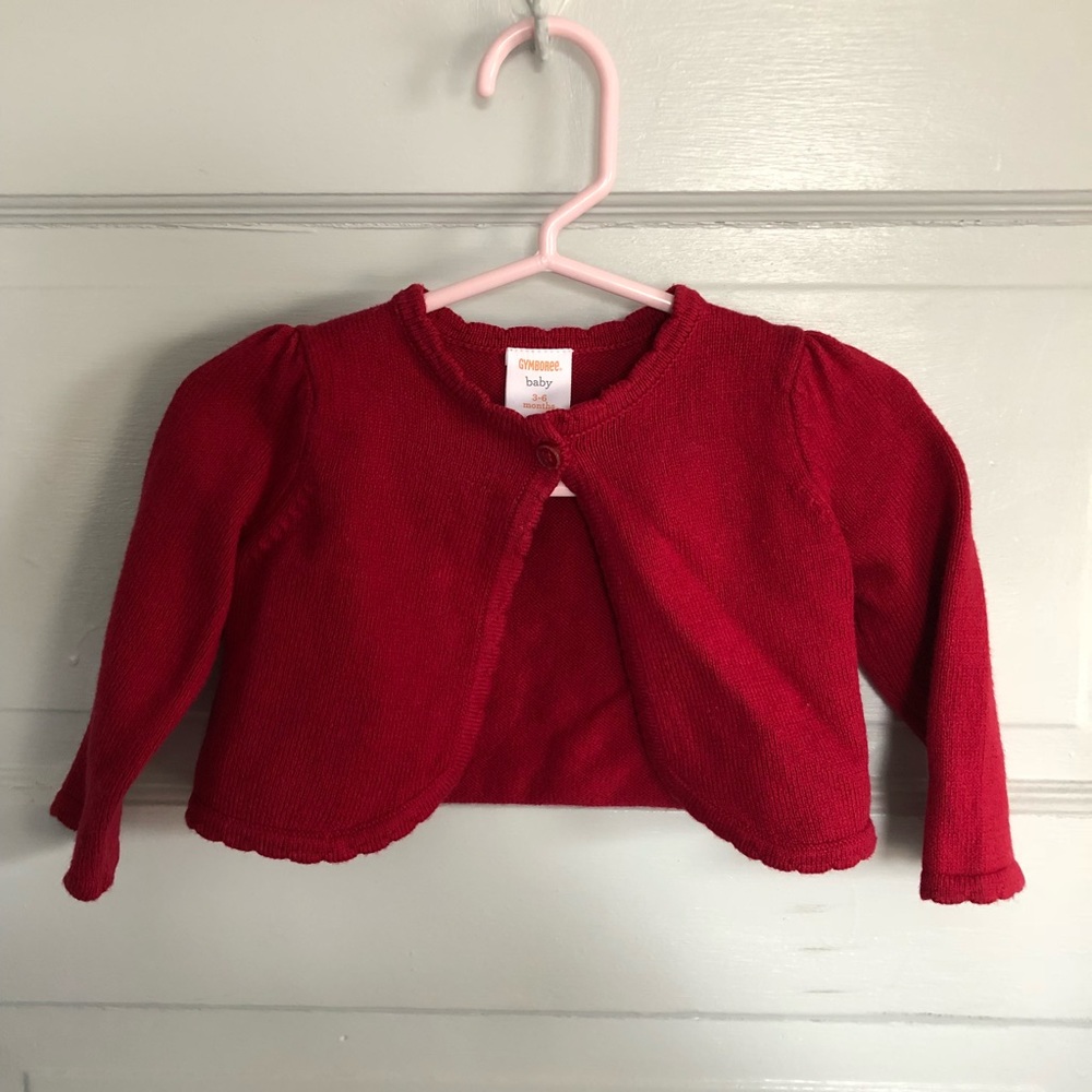 Gymboree Red Holiday Cardigan